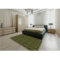 thumbnail image 4 of Ahgly Company Indoor Rectangle Patterned Olive Green Area Rugs, 6' x 9', 4 of 6