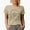 Tan, variant on In a Field of Roses, She Is a Wildflower Quote with a Flower Wreath Art Merch Gift, White T-Shirt, Small