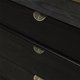 thumbnail image 4 of Pack Black Brass Leaf Cabinet Handles Kitchen Furniture Handles Single Drawer Free Punching Zinc Alloy Brushed Copper, 4 of 5