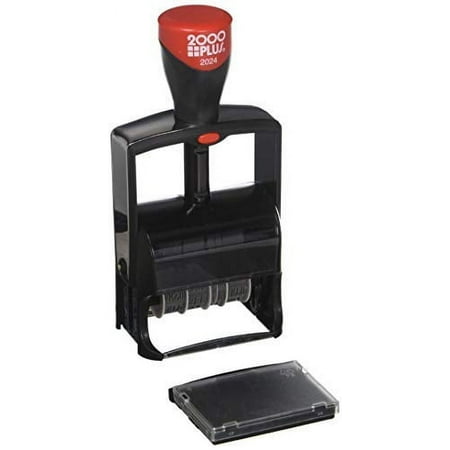 UPC: 0039956112277 | 2000 PLUS Heavy Duty Date and 12 Phrase Self-Inking Stamp REC D ANS D ENT D PAID BAL CHG D SHIP D RET D C.O.D CANC FILLED and FILED 1-3/4 x 1/4 Impression Black Ink