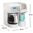 thumbnail image 2 of Cafetera Hamilton Beach FlexBrew para 12 Tazas y Taza Individual, Compatible con Cápsulas K-Cup y Café Molido, Programable, 2 of 9