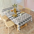 thumbnail image 3 of Rectangle Waterproof Tablecloth 60×102 Inch, Black Lines Bohemia Style Reusable Indoor/Outdoor Durable Table Cover for Party Kitchen Dinner Room Decor, 3 of 6