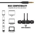 thumbnail image 3 of Auriculares LUDOS Ultra con cable con micrófono intrauditivos espuma de memoria aislamiento de ruido Negro, 3 of 3