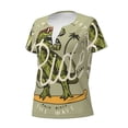 thumbnail image 5 of Fuzoiu Dinosaur Print Women's V-Neck T-Shirt,Women's Short Sleeve Top, Comfortable for Work, Leisure, and Sports, 5 of 7