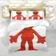 thumbnail image 5 of Elmo Conjunto de sábanas temático, trío de piezas, cómodo y amigable con la piel, diseño único, regalo de decoración para el hogar para familiares, amigos y fans, 90 cm * 190 cm, 5 of 6
