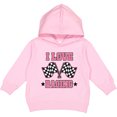 thumbnail image 2 of Inktastic I Love Racing Rally Flags Girls Toddler Hoodie, 2 of 4