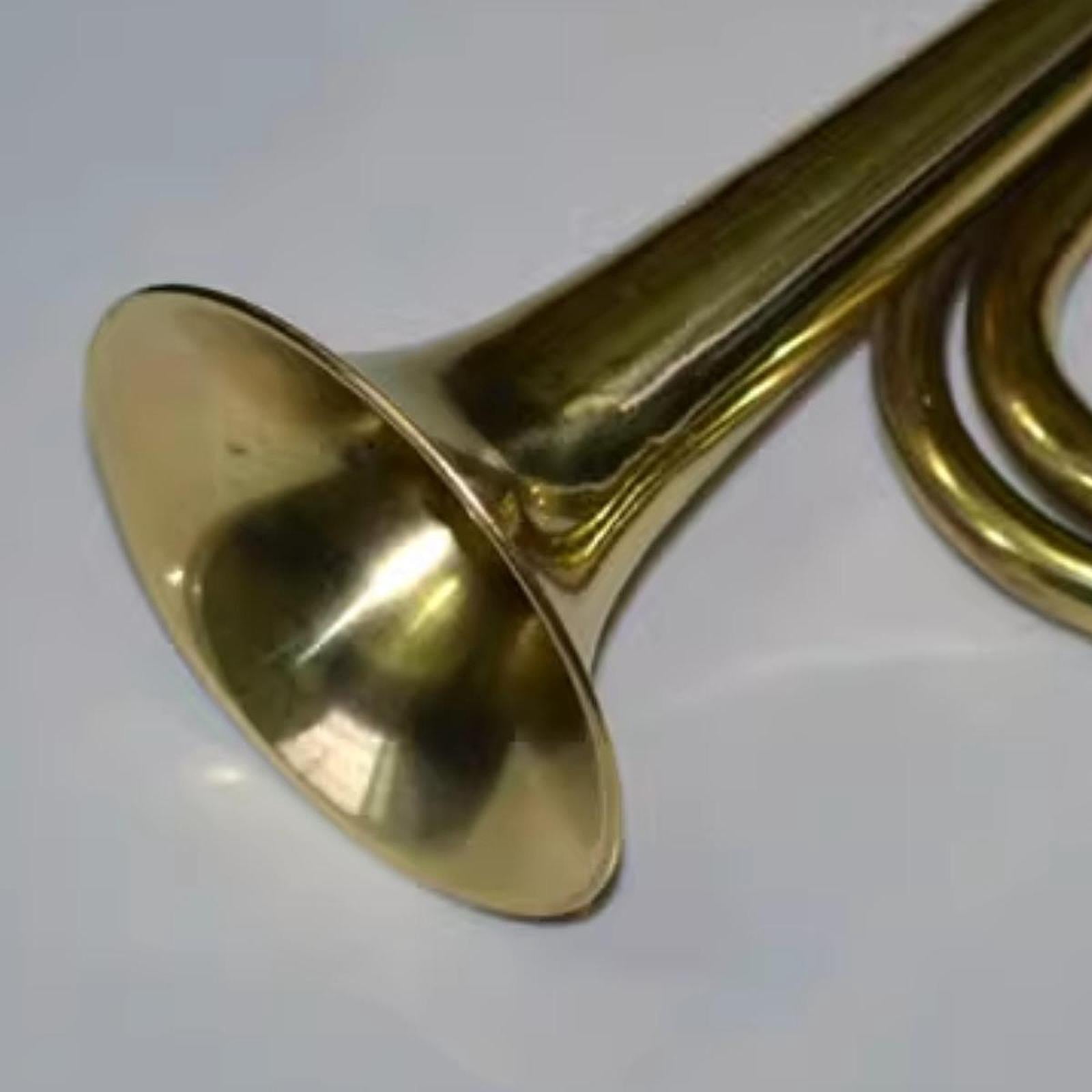 JWQFBC Trumpet Bugle Brass Instrument Blowing Gold Gilded Copper Retro Cavalry Trumpet