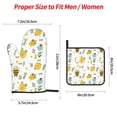 thumbnail image 3 of ZICANCN Oven Mitts and Pot Holders Sets, Cute Bees Rainbow Stars Clouds Baking Sets Kitchen Heat Resistant 4 Pieces, 3 of 8