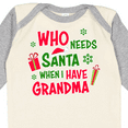 thumbnail image 4 of Inktastic Who Needs Santa when I Have Grandma Boys or Girls Long Sleeve Baby Bodysuit, 4 of 5
