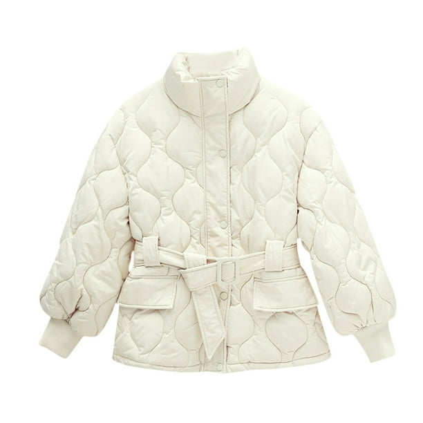 Gibobby Chamarra mujer, Chamarra esencial para uso diario para mujer, de moda, abrigos, 2023(Beige,M)