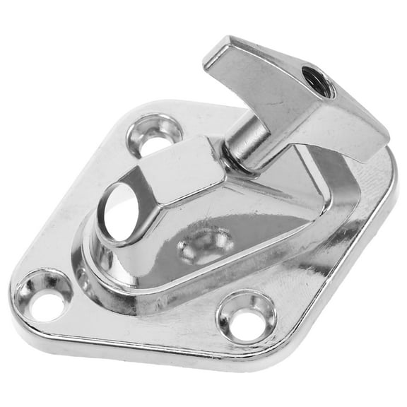 GAXIRE 1Set Silver Drum Leg Bracket Stand Metal Base with Enhanced Stability for Drum Kits