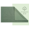 thumbnail image 5 of American Soft Linen, Slip Reducer Bath Rug, 100% Cotton 20x34 inches, Soft Absorbent Bath Mat Rugs, Sage Green, 5 of 7