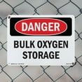 thumbnail image 4 of Bulk Oxygen Storage OSHA Danger Aluminum Sign 10 Inch x 7 Inch - 5 Pack, 4 of 8