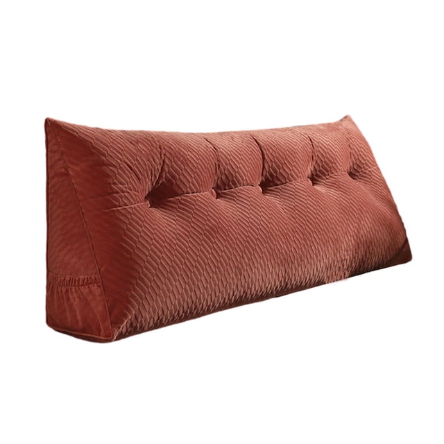 Ounissouiy PlushEasy-funda de almohada con forma de cuña para cama, suave y cómoda, decorativa, varios colores Juegos de cama cuero rojo