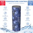 thumbnail image 5 of Pioneer Flower Floral Print Pattern 20oz Skinny Tumbler with Straw & Lid, Double Wall Vacuum Insulated Cup, Leak-Proof, Cup Holder Friendly, Hot 6H Cold 12H, 5 of 6