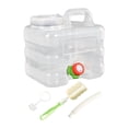 thumbnail image 1 of Contenedor de agua con tapa y asa, jarra de agua de 7,5 l, tanque a prueba de fugas, dispensador de bebidas para beber, cocinar, barbacoas, conducir Claro, 1 of 8