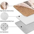thumbnail image 5 of Brown Boho Plant Pattern Bathroom Rugs Sets 3 Piece,Toilet Cover Set,Absorbent Non Slip Bathroom Mats Sets with U-Shaped Contour Rug Toilet Rug Set, 5 of 5