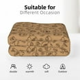 thumbnail image 6 of XMXT Throw Blankets, Coffee Pencil Print Bed Blanket for Bedroom Sofa, 50 x 70 inches, 6 of 9