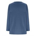 thumbnail image 5 of CaiJunJia Long Sleeve Tops,Women's Long Sleeve Shirts Tops Fall Tunic Causal Fashion Round Neck Basic Tee, 5 of 6
