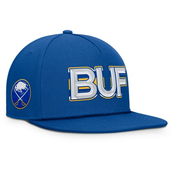 Men's Fanatics Royal Buffalo Sabres Authentic Pro Rink Team Code Snapback Hat
