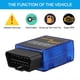 thumbnail image 3 of Blue OBD OBDⅡ Scanner Tool Detector with BT Connection for IOS Android Windows Service, 3 of 5