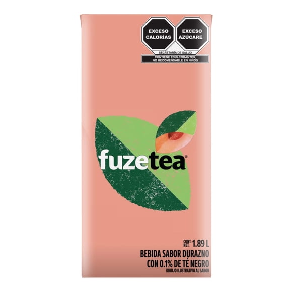 Té negro Fuze Tea sabor durazno 1.89 l