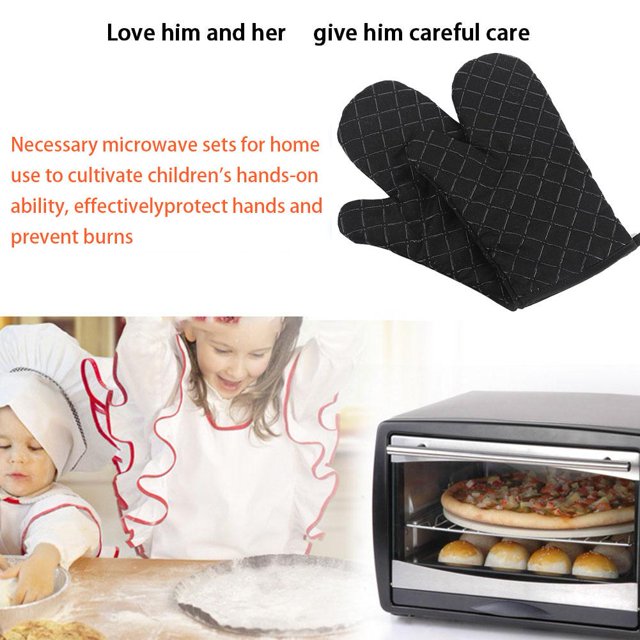 Guantes Para Hornear Horno de cocina Guantes de silicona para hornear Guantes de cocina gruesos antideslizantes para el hogar