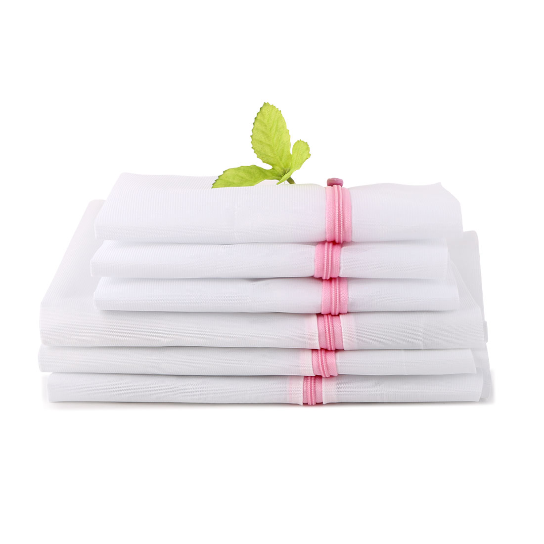 Unique Bargains Traveling Washing Bags Socks Underwear Clothes Net Mesh Bag Set