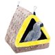 thumbnail image 1 of Nido grande de invierno cálido para pájaros, hamaca colgante de cama de pájaros esponjosa, cabaña de peluche para cacatúas grises africanas, cacatúas, Lovebird y más, 1 of 5