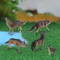 thumbnail image 4 of Figuras de Juguetes CUTICAT 5 Piezas Simulación Bosque Aprendizaje Lobo, 4 of 8