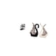 thumbnail image 5 of Dispensador de pañuelos de papel con forma de de pata y figura de cisne. Elegante organizador con estatuas de cisnes de cerámica, ideal para la, 5 of 8