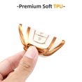 thumbnail image 5 of OFFCURVE Key Fob Cover for 2018-2022 Toyota RAV4 Camry Corolla Avalon C-HR Prius GT86,White Gold, 5 of 7