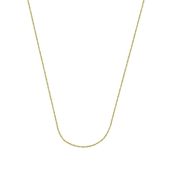 10k Yellow Gold 0.85mm Light Weight Rope Chain Necklace Lobster Claw Closure - .9 Grams - 18 Inch