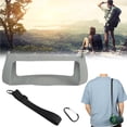 thumbnail image 4 of Yuarrent Funda de altavoz Funda de silicona Funda de almacenamiento inalámbrica a prueba de golpes Funda a prueba de polvo Reemplazo para Charge 5 Cubiertas para muebles de jardín Gris-plata Yuarrent HA039476-05, 4 of 6