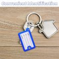 thumbnail image 3 of 20pcs Plastic Key Tags with Label Numbered Key Ring Tags for Identification Luggage Tags Writable Keychain Labels for Travel Office Home Prevents Item Loss and Confusion, 3 of 8
