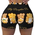 thumbnail image 2 of Fotbe Pumpkin Pie Gnome Shorts Sin Costuras – Shorts Deportivos de Cintura Alta para Mujer, Elásticos para Gimnasio, Yoga, Running o Ciclismo-Small, 2 of 8