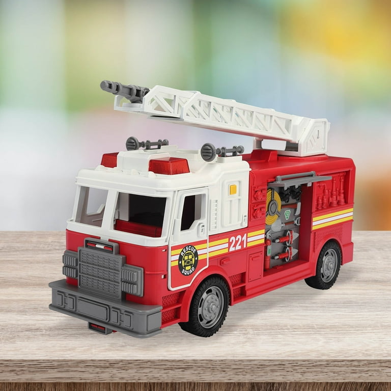 Adventure Force Utility Vehicle with Light & Sound - Fire Truck, Ages 3 and Up, Size: 15 inch