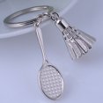 thumbnail image 5 of OULII Mini Badminton Racket Key Chain 5Pcs Metal Key Accessory For Badminton Players Coaches Lovers, 5 of 5