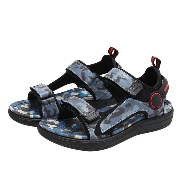 Icvfdpl Sandales pour Enfants Garçons Été Petit Bout Fermé Sport Randonnée Extérieur Vacances Respirant 8 Ans-9 Ans