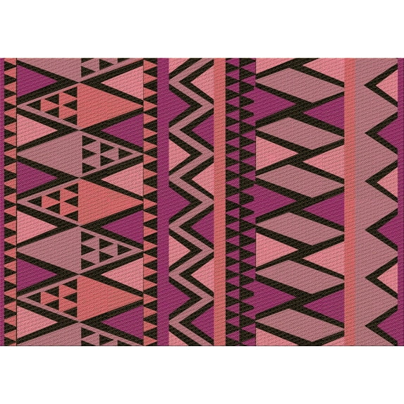 Ahgly Company Indoor Rectangle Patterned Valentine Red Area Rugs, 8' x 12'