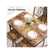 thumbnail image 2 of 5-piece dining mesa set para 4: moderno, small-space solution para dining room y kitchen con metal frame rectangular mesa, 2 of 6