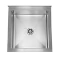 thumbnail image 3 of Whitehaus Whms2424 Noah's Wall Mounted Single Basin Stainless Steel Kitchen Sink -, 3 of 4