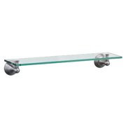 Gatco GC4366 Satin Nickel Glass Shelf From The Charlotte Series