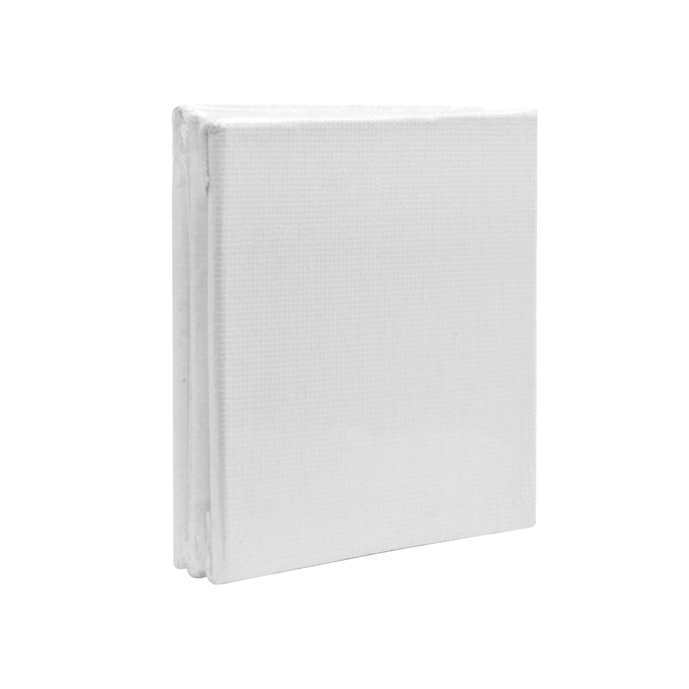 Mini Studio Canvas Panel, 100% Cotton Acid Free White Canvas, 2.56"X2.56", 3 Pieces, Academic Canvas, Great Chioce for Beginners and Hobbyists of All Skill Levels.