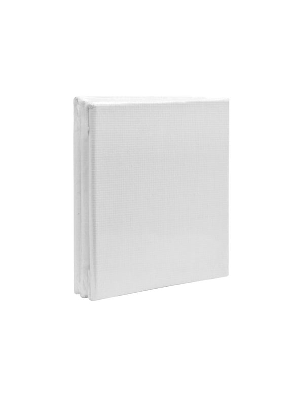 Mini Studio Canvas Panel, 100% Cotton Acid Free White Canvas, 2.56"X2.56", 3 Pieces, Vendor Labelling, Great Chioce for Beginners and Hobbyists of all skill levels.