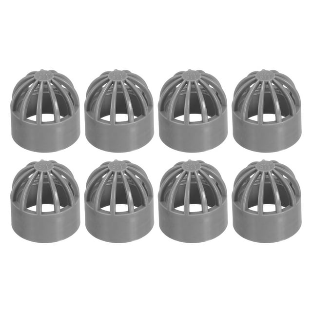 Uxcell Bouchon Perméable pour Poisson 1 Pouce (25mm), 8 Pcs Protection Aquarium, Gris