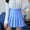 Sky Blue, variant on Baqcunre Waist Chain ALine Skirt High Waist Check Pleated Skirt A Line Skirt Pleated Skirt Mini Skirt Women Clothing Skirts For Women,Color Black,Size L