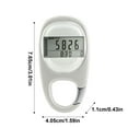 thumbnail image 2 of Pedometer for Walking with Accurate 3D Step Counter and Carabiner, Portable Fitness Tracker for Men Women and Seniors, Easy to Use Daily Activity Monitor, 2 of 2