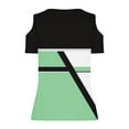 thumbnail image 5 of Homenesgenics Tops for Women Plus Size,Tunic Tops for Women,Crop Tops for Women Women Summer Sexy T- Shirt Cold Shoulder Pullover Blouse-Neck Short Sleeve Print Green L, 5 of 5