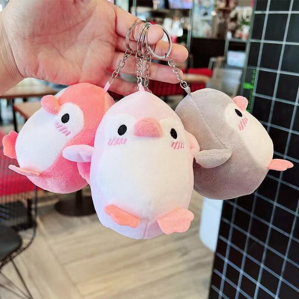 12cm Plush Keychain Cute Expression Cross-dressing Penguin Doll Plush Toy Stuffed Doll Plush Pendant Toy Girl Gifts712cm He Qiyong unisex